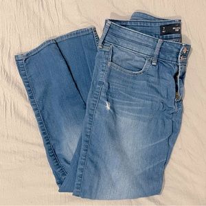 hollister ripped skinny jeans size 6/7